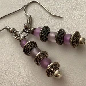 Lavender & Decorative Earrings.